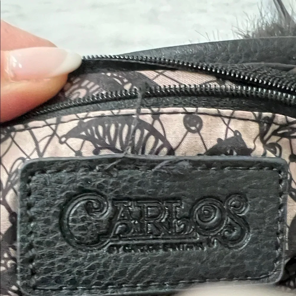 Elegant Black Fur Women’s  Crossbody Bag Purse - Picture 2 of 4